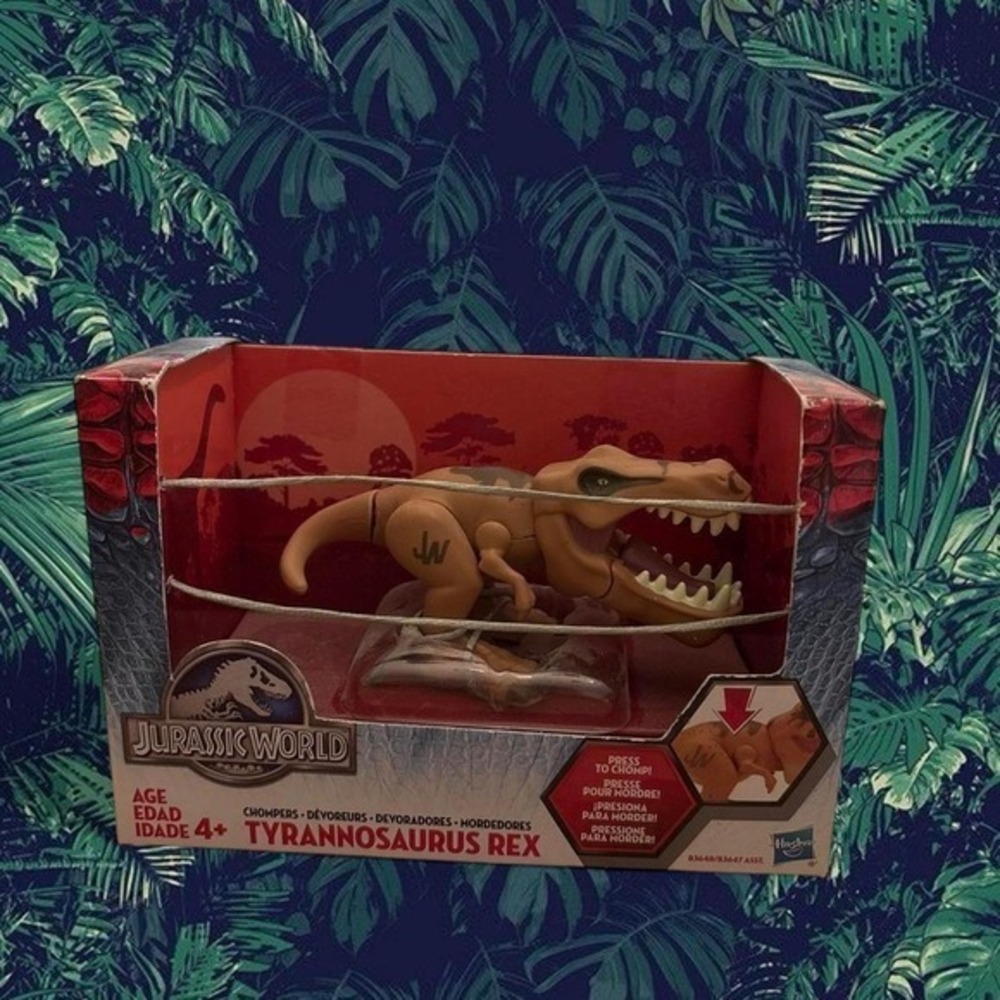 Jurassic World Tyrannosaurus Rex Chompers 2015 Hasbro T-Rex Dinosaur NIB